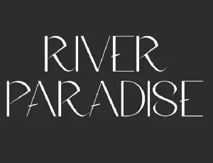 River Paradise font