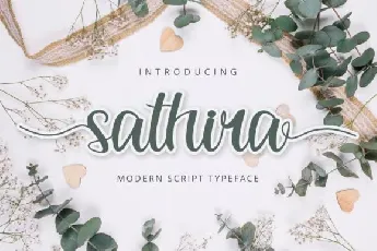 Sathira Calligraphy Script font