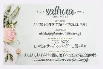 Sathira Calligraphy Script font