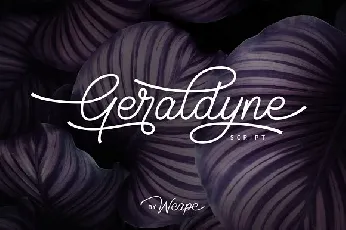 Geraldyne Script font