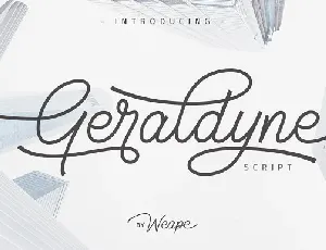 Geraldyne Script font