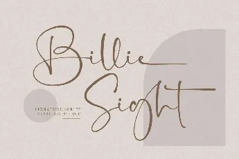 Billie Sight font