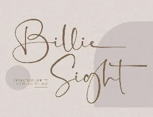 Billie Sight font