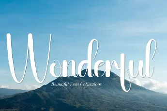 Wonderful Script font