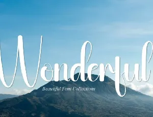 Wonderful Script font