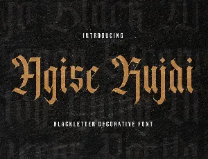 Agise rujdi font