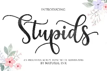 Stupids font