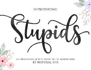 Stupids font