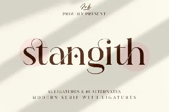 Stangith font