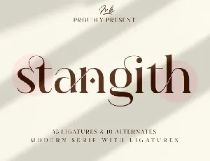 Stangith font