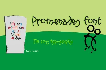 Promenades font