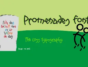 Promenades font