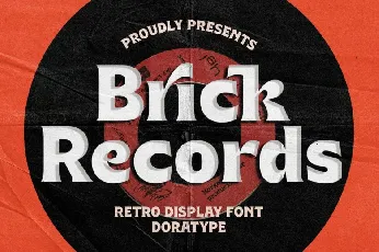 Brick Records font