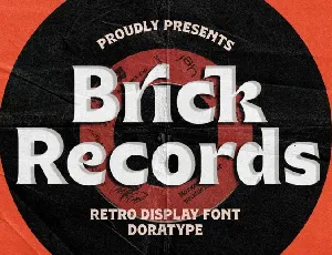 Brick Records font