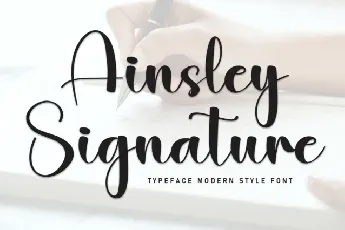 Ainsley Signature font