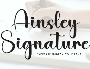 Ainsley Signature font