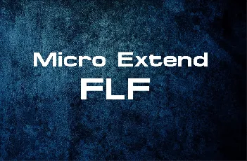 Micro Extend FLF Bold font