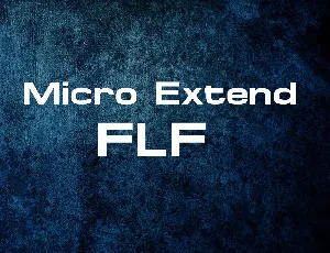 Micro Extend FLF Bold font