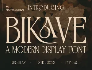 Bikave font