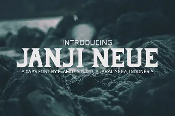 Janji Neue Typeface font