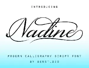 Nadine font
