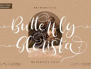 Butterfly Glorista font