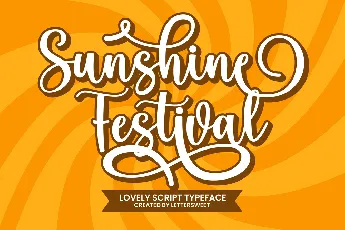 Sunshine Festival font