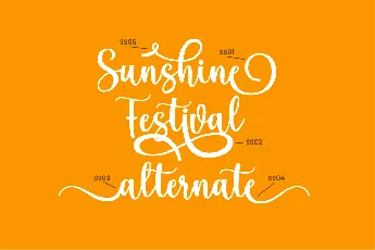 Sunshine Festival font