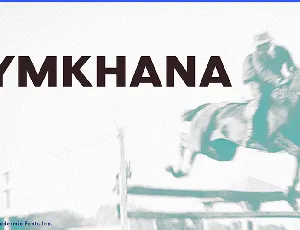 Gymkhana font