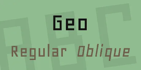 Geo font