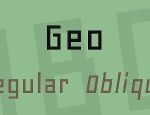 Geo font