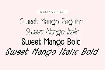 Sweet Mango - Personal Use font