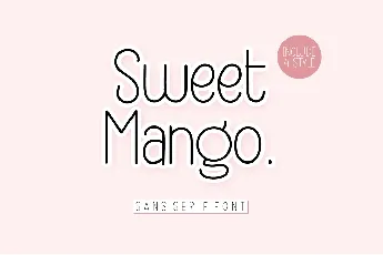 Sweet Mango - Personal Use font