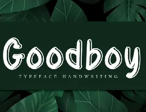 Goodboy Display font