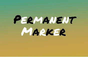 Permanent Marker font