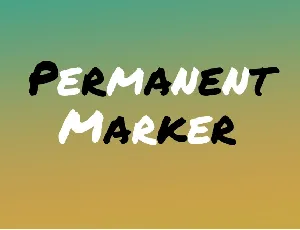 Permanent Marker font