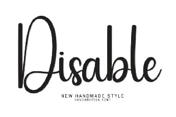 Disable Script font