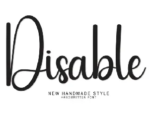 Disable Script font