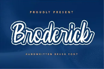 Broderick font