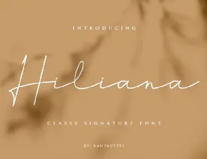 Hiliana Handwritten font