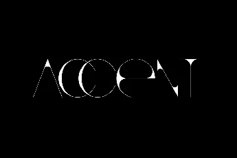 Accent font