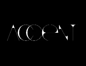 Accent font