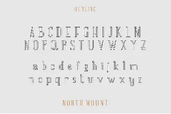 NORTH MOUNT DEMO font