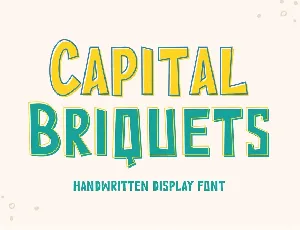 Capital Briquets font