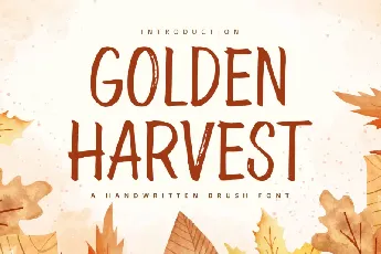 Golden Harvest font