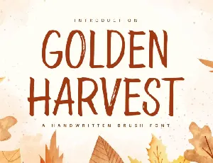 Golden Harvest font