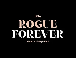 Rogue Forever font