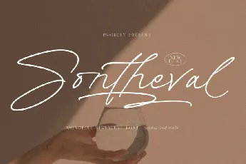 Sontheval Signature font