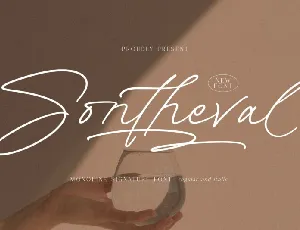 Sontheval Signature font