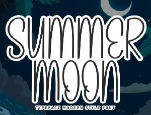 Summer Moon Display font